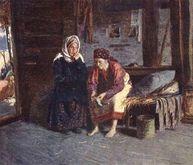 Абрам Архипов. Посещение больной. 1887