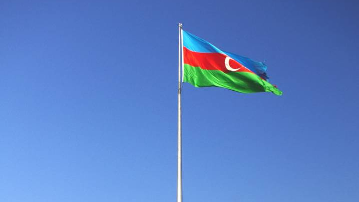 Флаг Азербайджана. Баку