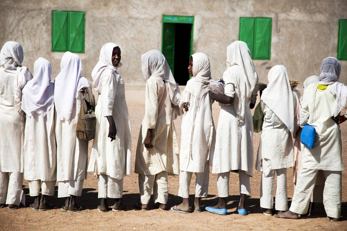 Школьницы в Дарфуре