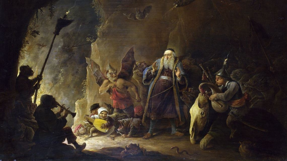 Давид Тенирс Младший. Богача ведут в ад (фрагмент). XVII век