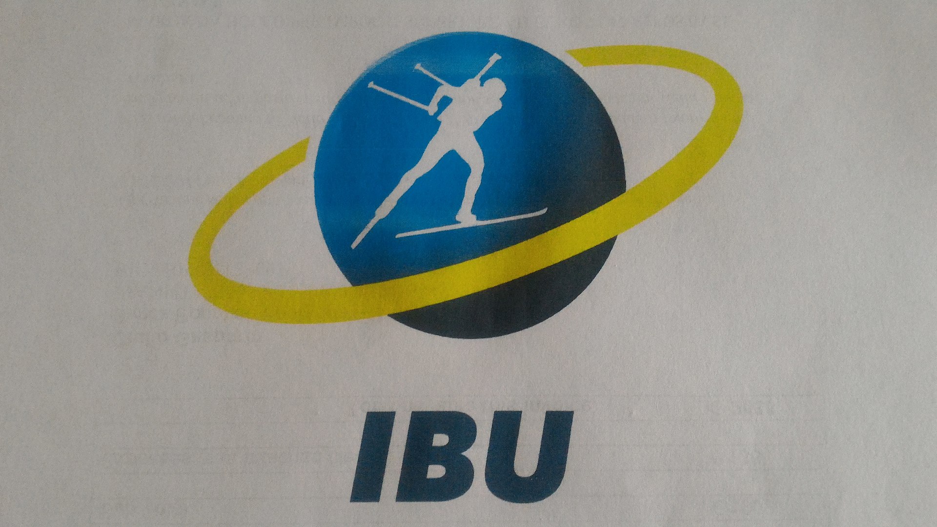 Логотип международного союза биатлонистов