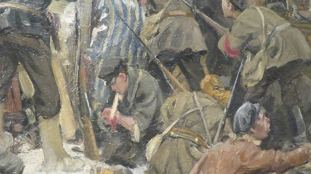 Фрагмент картины И.А.Владимирова «Бой на Пресне»