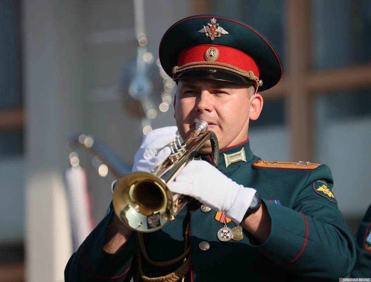 Участник военного оркестра объединённого стратегического командования Южного военного округа (Ростов-на-Дону)