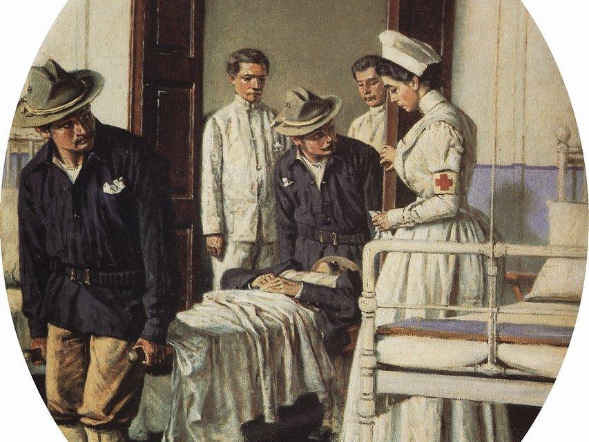 Василий Верещагин. В госпитале (фрагмент). 1901