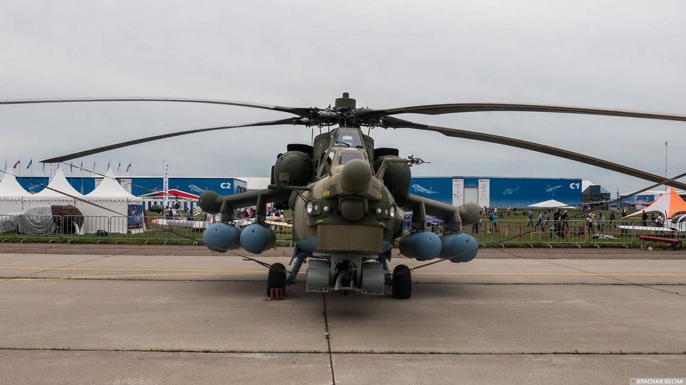 Ударный вертолет Ми-28Н. МАКС Раменское. 22.07.2017