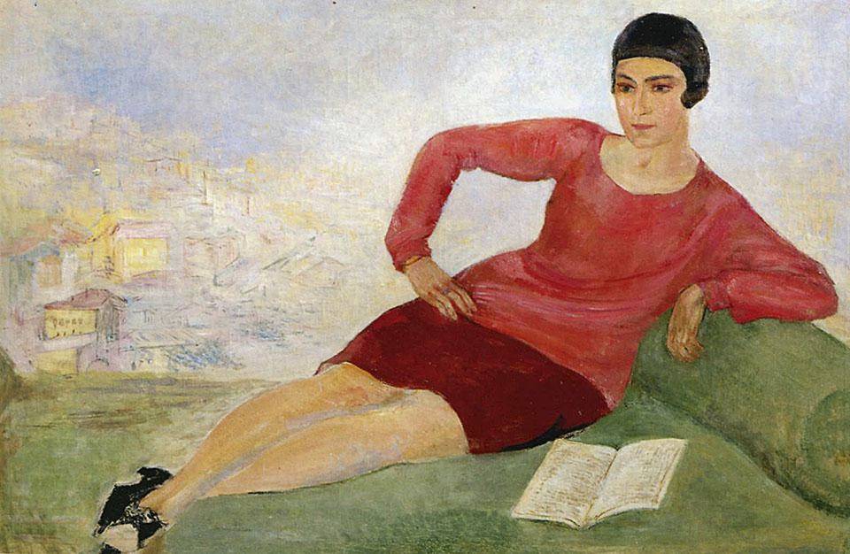 Павел Кузнецов. Портрет жены Е. М. Бебутовой. 1928