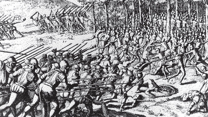 Арауканская война (испанцы сражаются с индейцами мапуче)