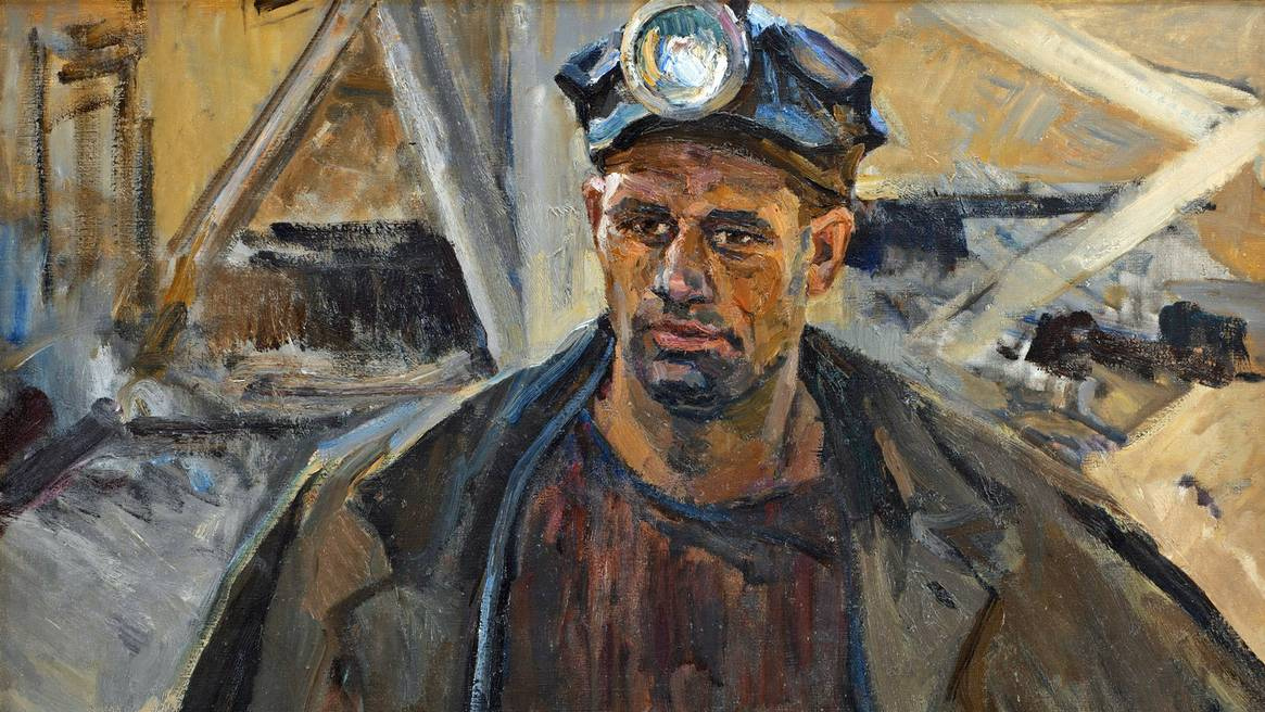 Энгельс Козлов. Портрет Алексея Владимировича Косова, шахтера шахты № 5. (1967)