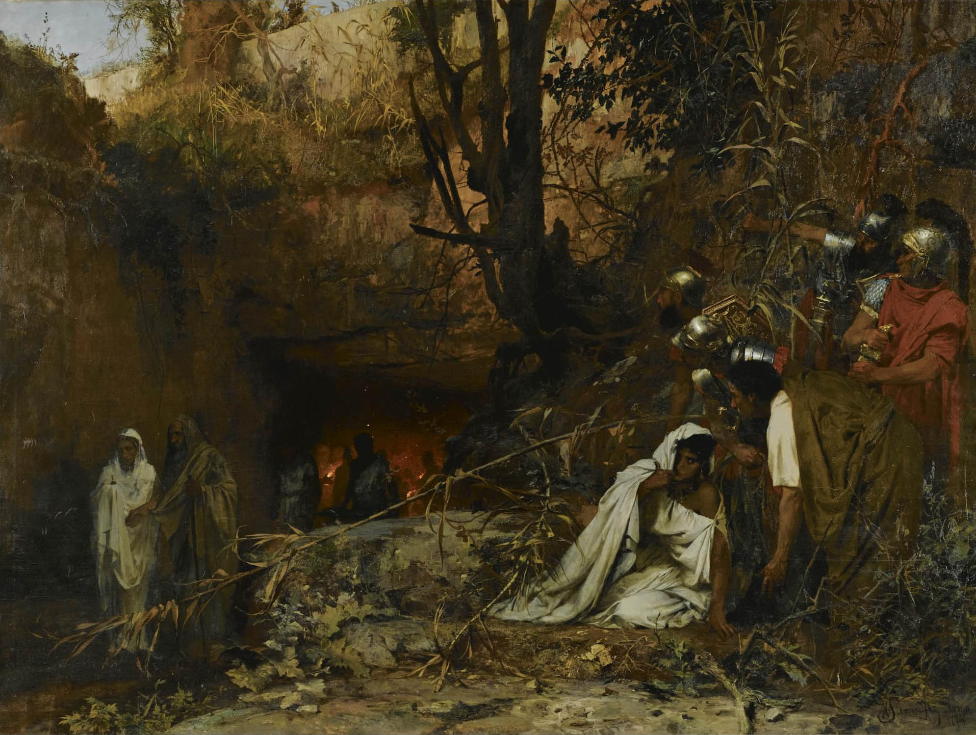 Г. И. Семирадский. Гонители христиан у входа в катакомбы. 1874