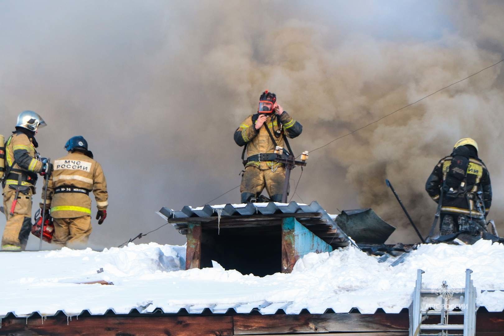 Пожар ДЮСШ № 1 города Кургана. 16 января 2023 года.