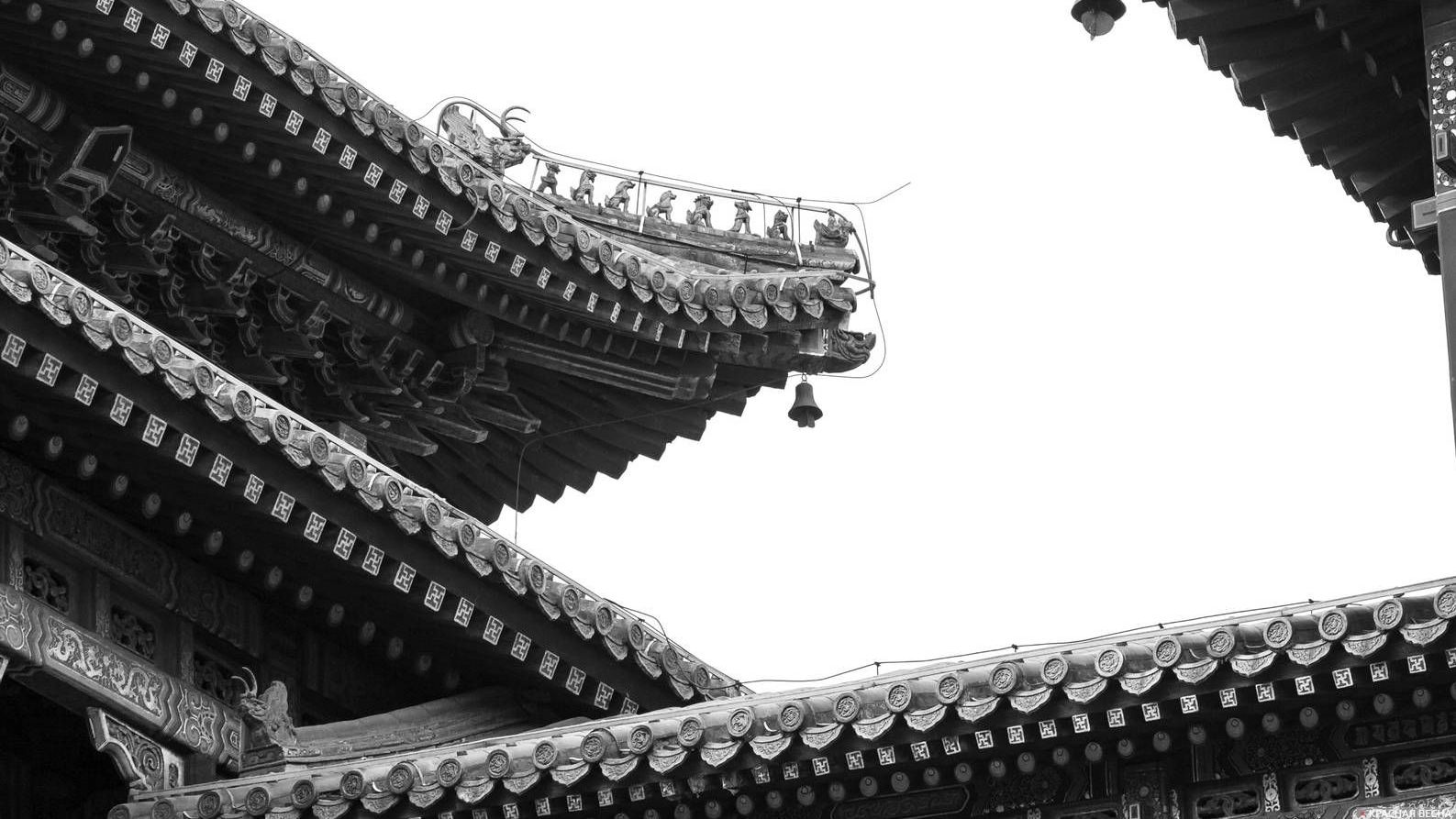 Декор крыши храма. Пекин