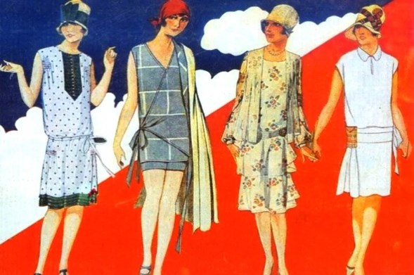 Мода 30-х годов. Иллюстрация.