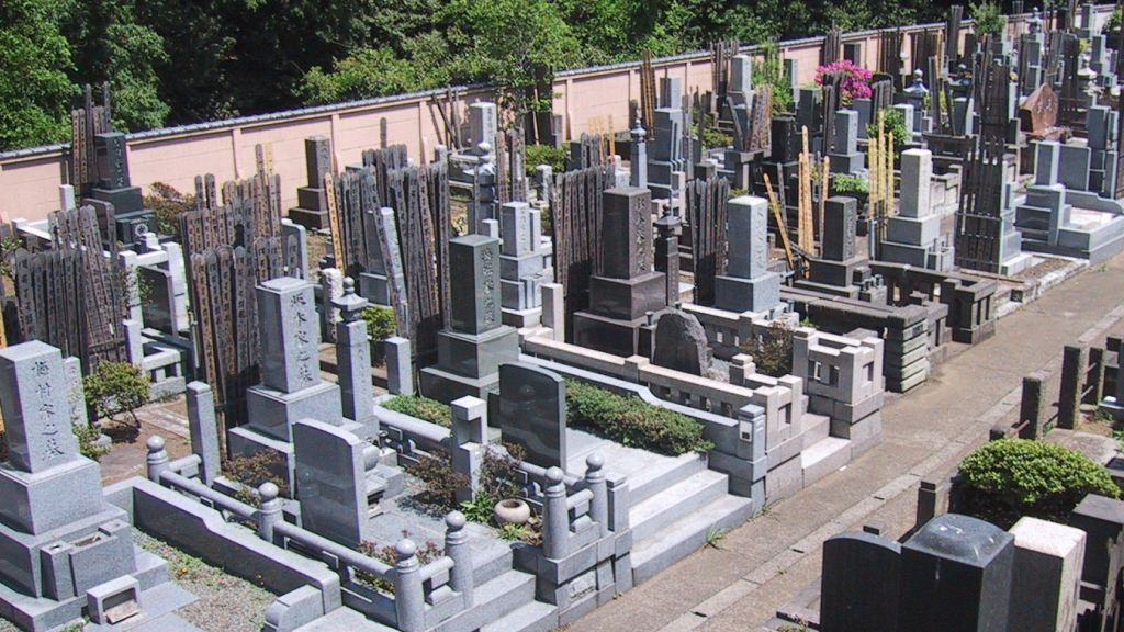 Кладбище в Японии