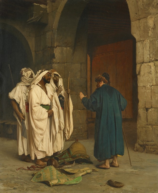 Жан-Леон Жером. Старый еврей с тремя арабами