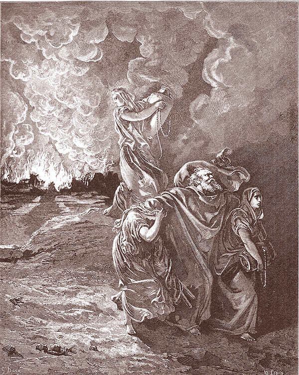 Гюстав Доре. Бегство Лота из Содома