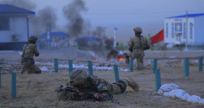 Военные учения в Узбекистане