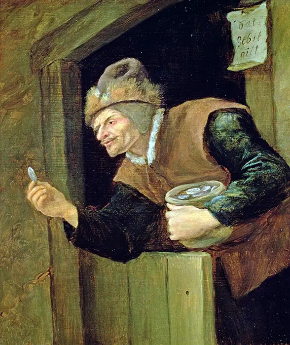 Ян Стен. Скряга. 1656