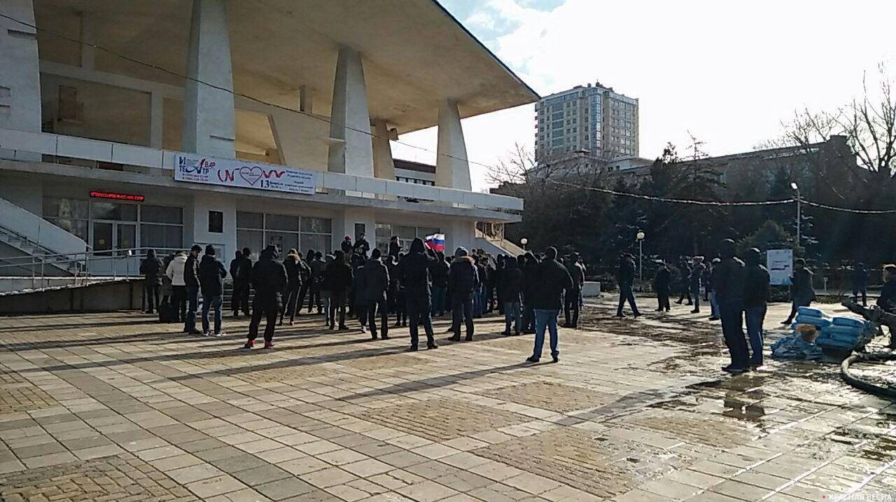 Митинг сторонников Навального. Махачкала. 28.01.2018