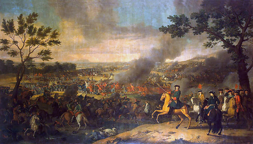 Луи Каравак. Полтавская битва. 1719