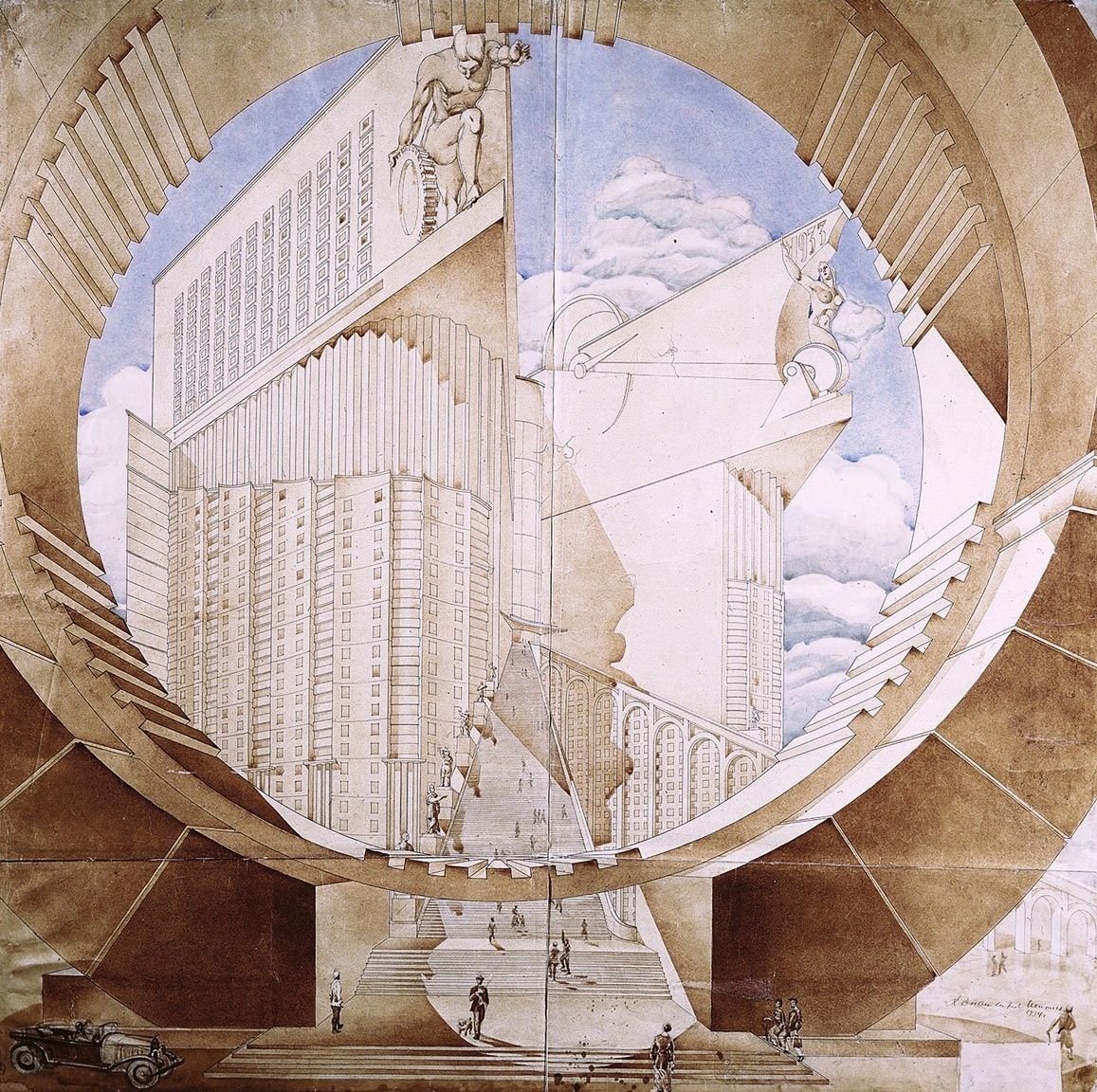 Проект здания Народного комиссариата тяжелой промышленности