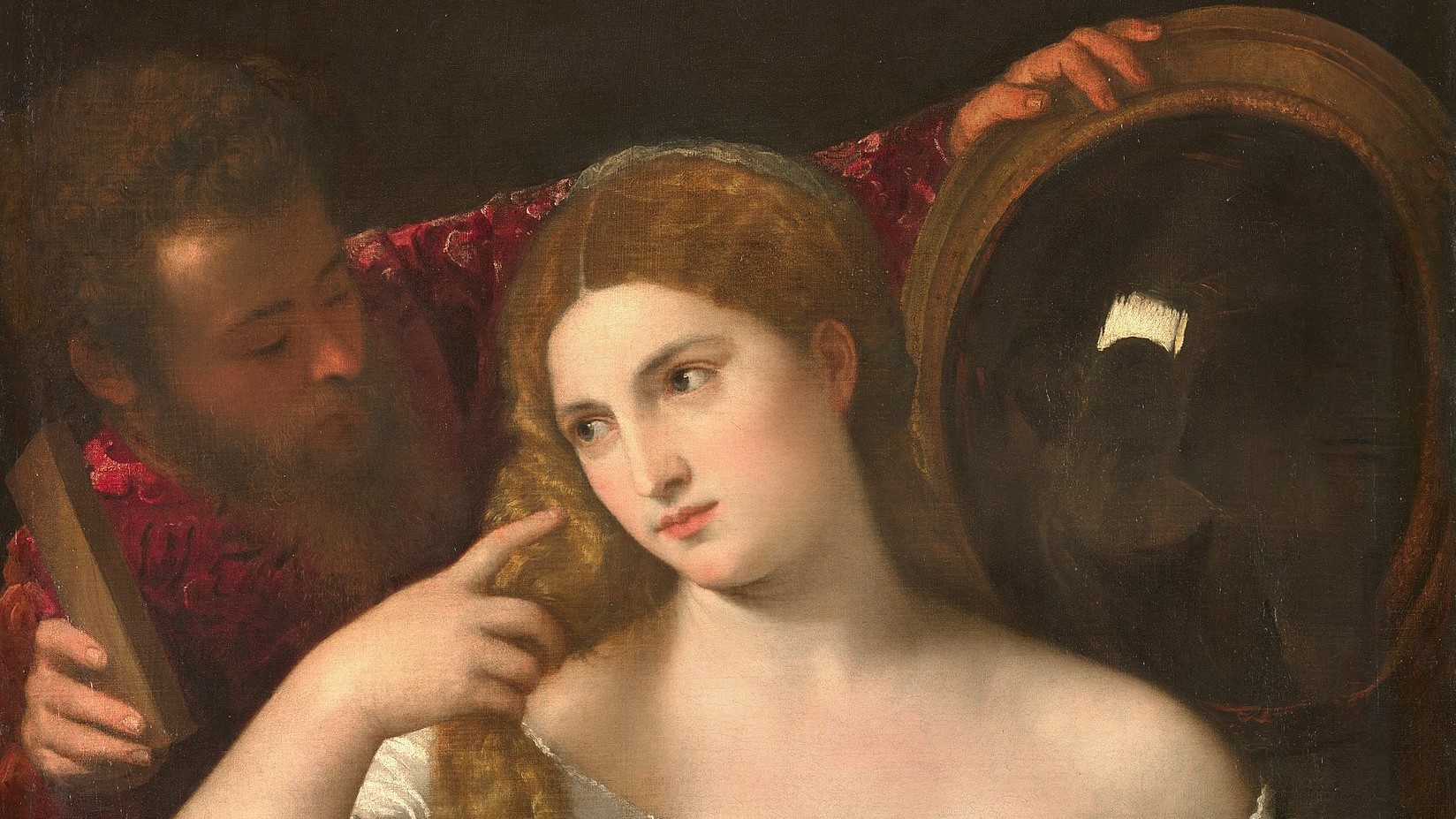 Тициан. Женщина перед зеркалом (фрагмент). ок. 1515