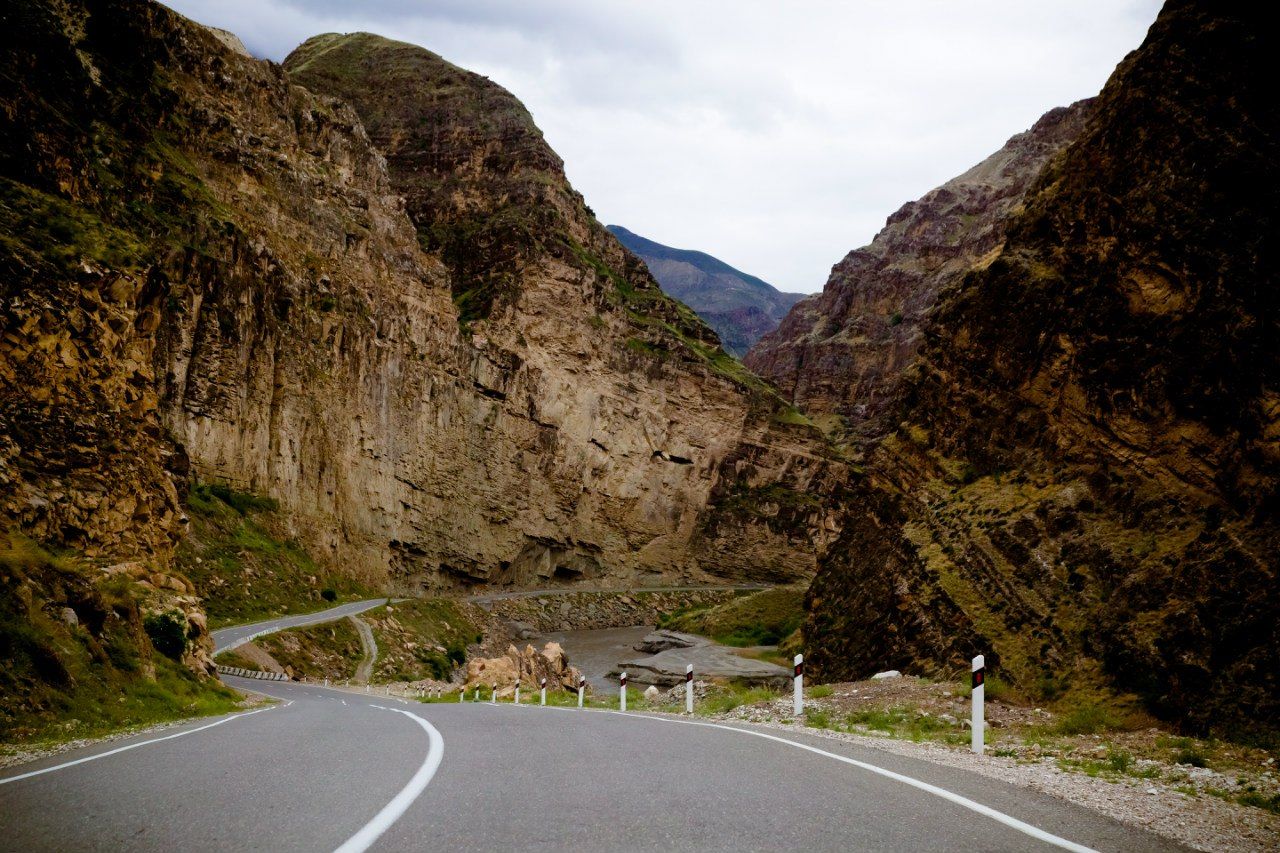 Горная дорога в Дагестане