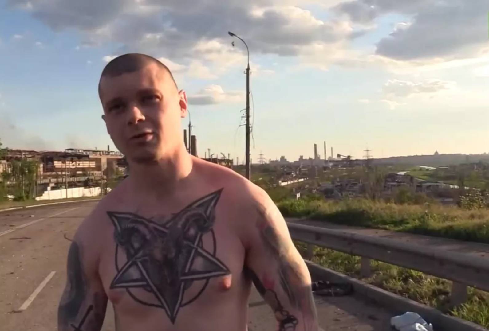 Оккультные татуировки командира снайперского отделения батальона украинских националистов