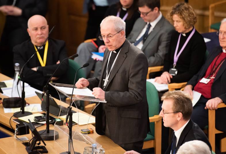 Выступление архиепископа Кентерберийского на заседании Генерального Синода Церкви Англии
