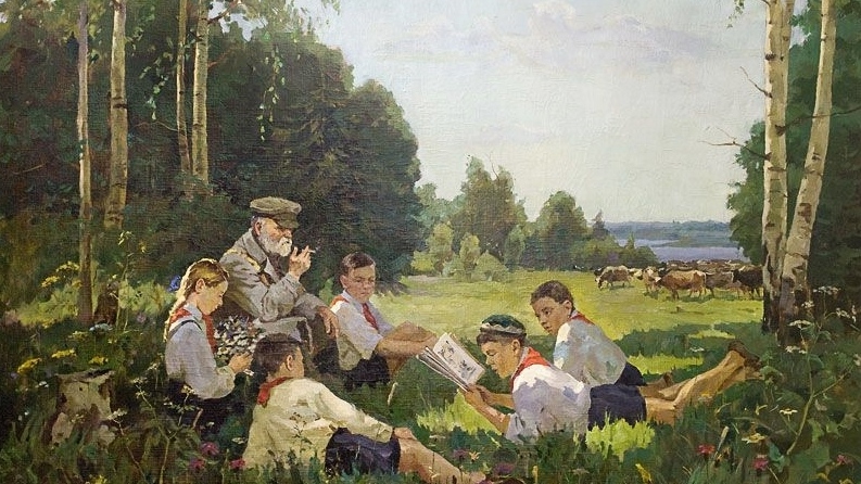 Н. Я. Беляев. Советские ребята. 1951