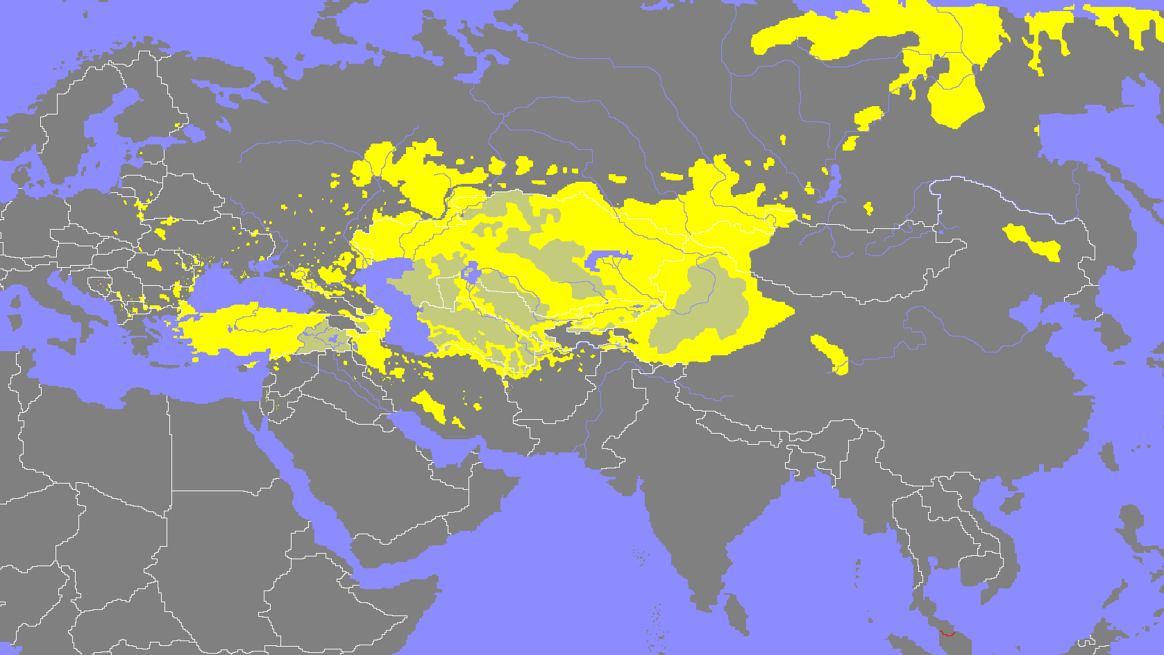 Ареал расселения тюркских народов