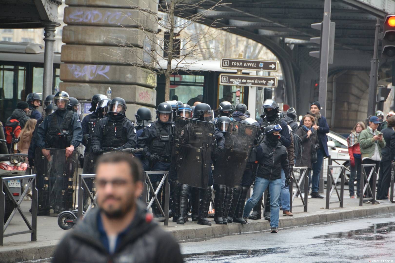 Протесты в Париже. Декабрь 2018