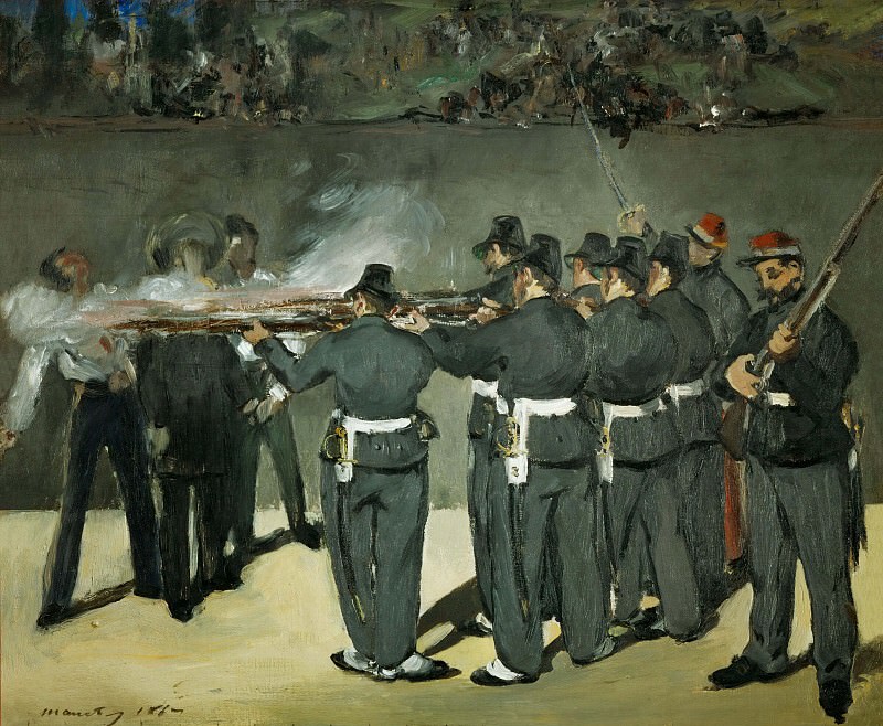 Эдуард Мане. Расстрел императора Максимилиана (этюд) 1867.