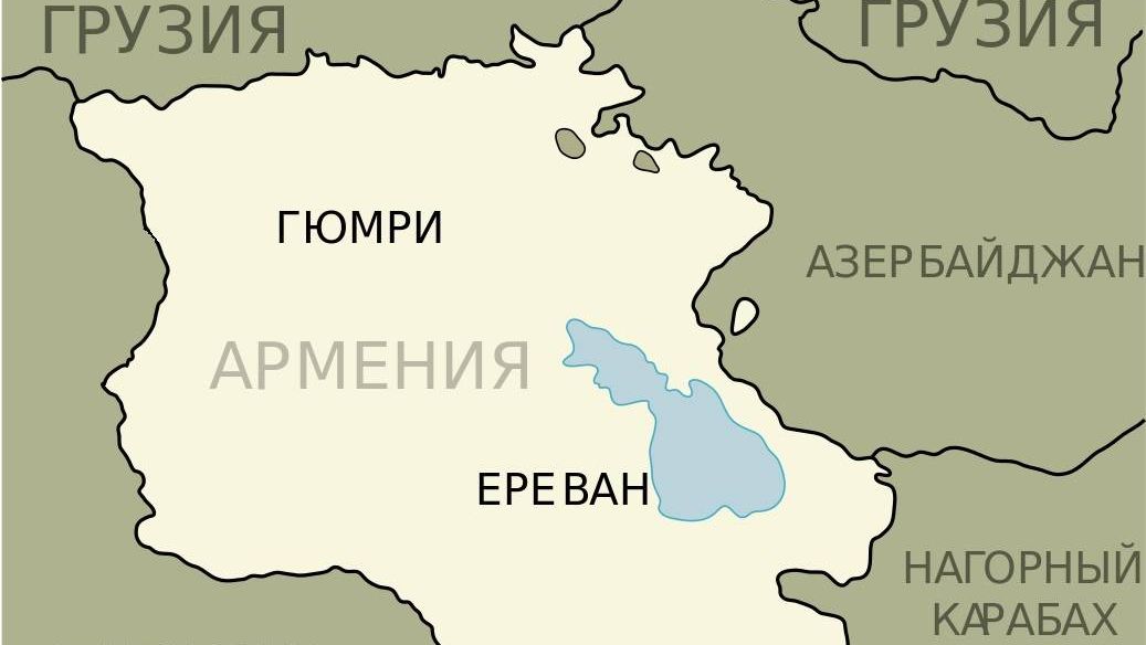 Армения расположена. Гюмри Армения на карте.