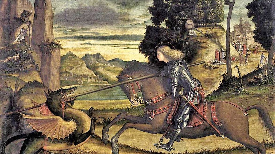 Карпаччо Витторе. Святой Георгий, поражающий дракона. 1516 год