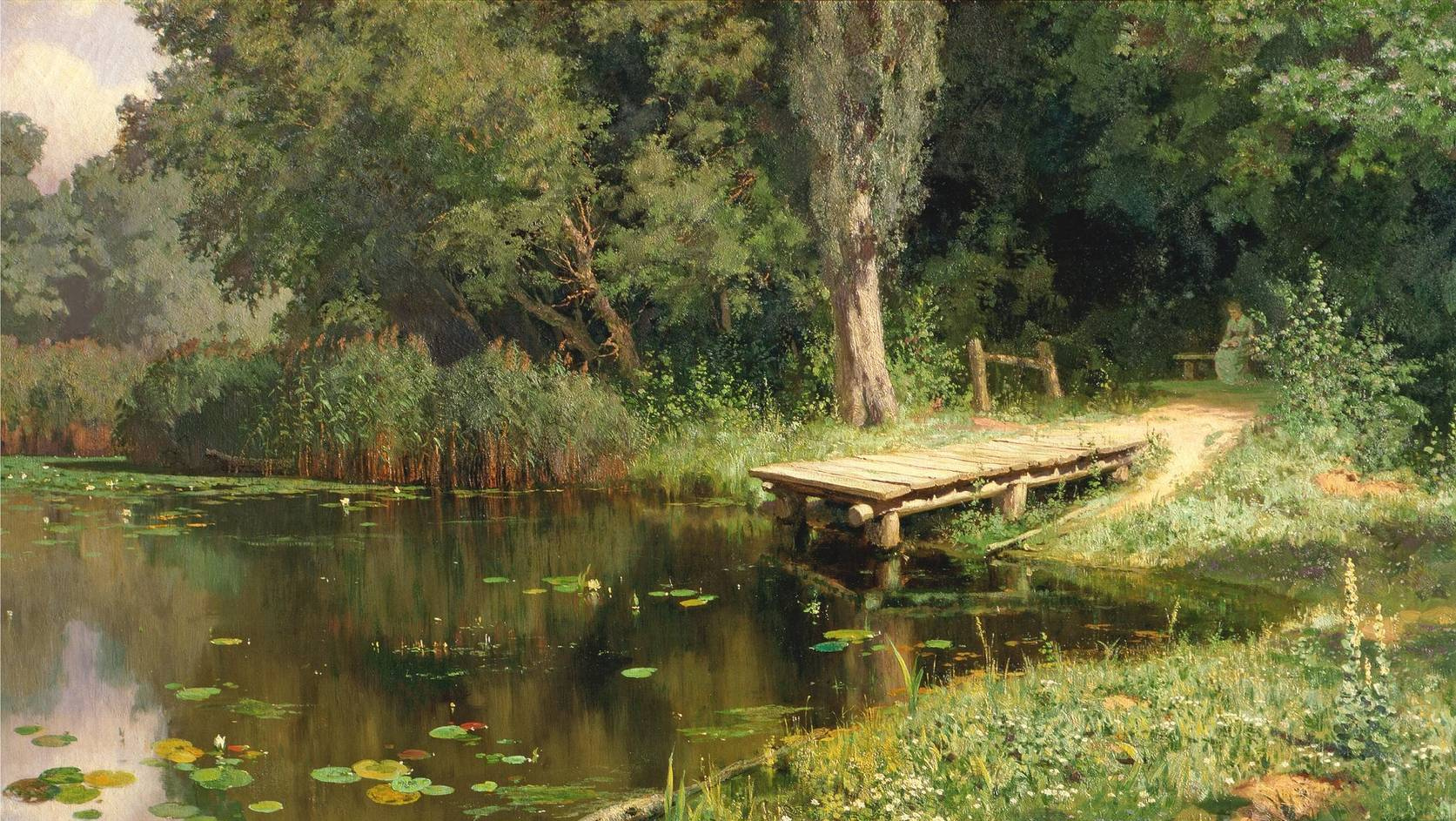 Василий Поленов. Заросший пруд. 1879 год