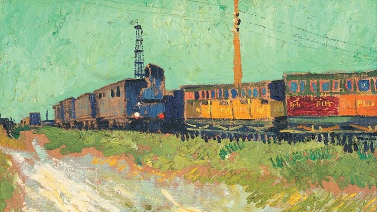 Ван Гог. Железнодорожные вагоны. 1888