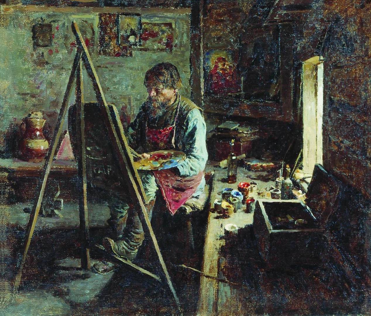 Абрам Архипов. Деревенский иконописец. 1889