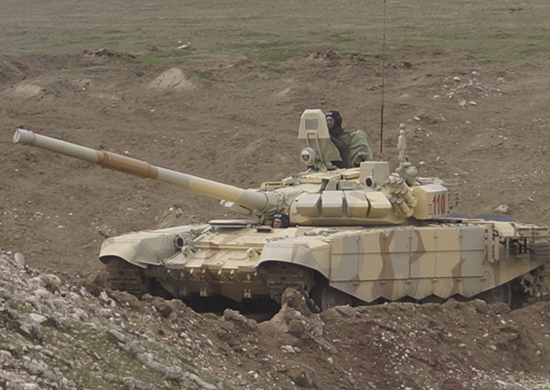 Танк Т-72Б3М 201-й российской военной базы в Таджикистане