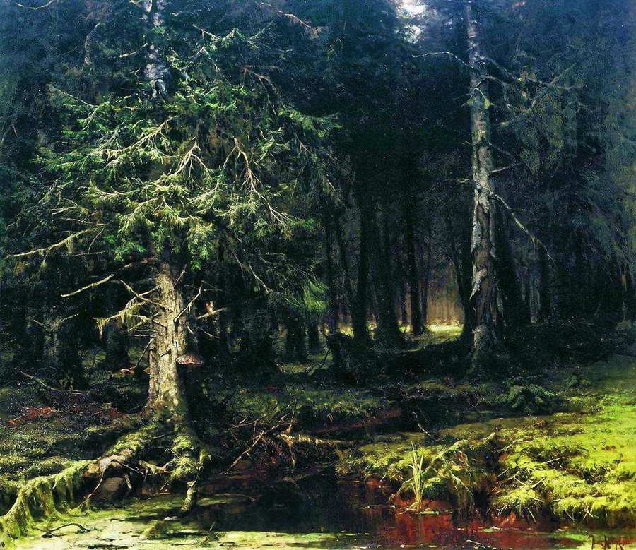 Юлий Клевер. Девственный лес. 1880