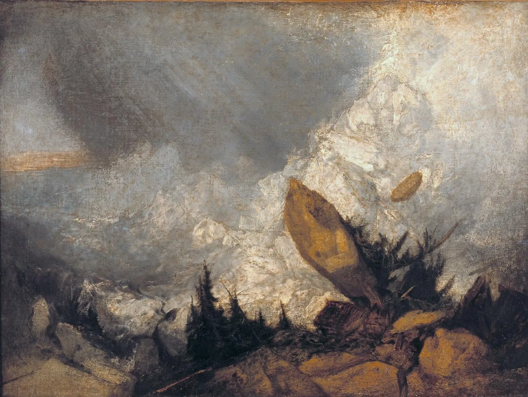 Джозеф Тёрнер. Сход лавины в Граубюндене. 1810