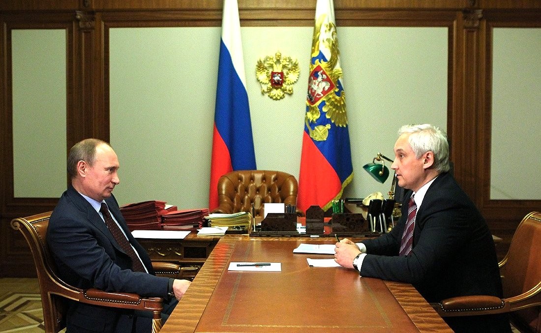 С министром экономического развития Андреем Белоусовым.