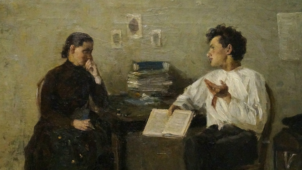 Иван Богданов. После студенческой забастовки (фрагмент). 1905