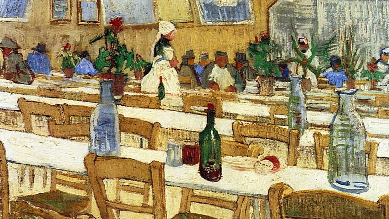 Винсент Ван Гог. Интерьер ресторана 1888 год