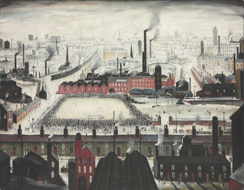 Laurence Lowry. Футбольный матч. 1949