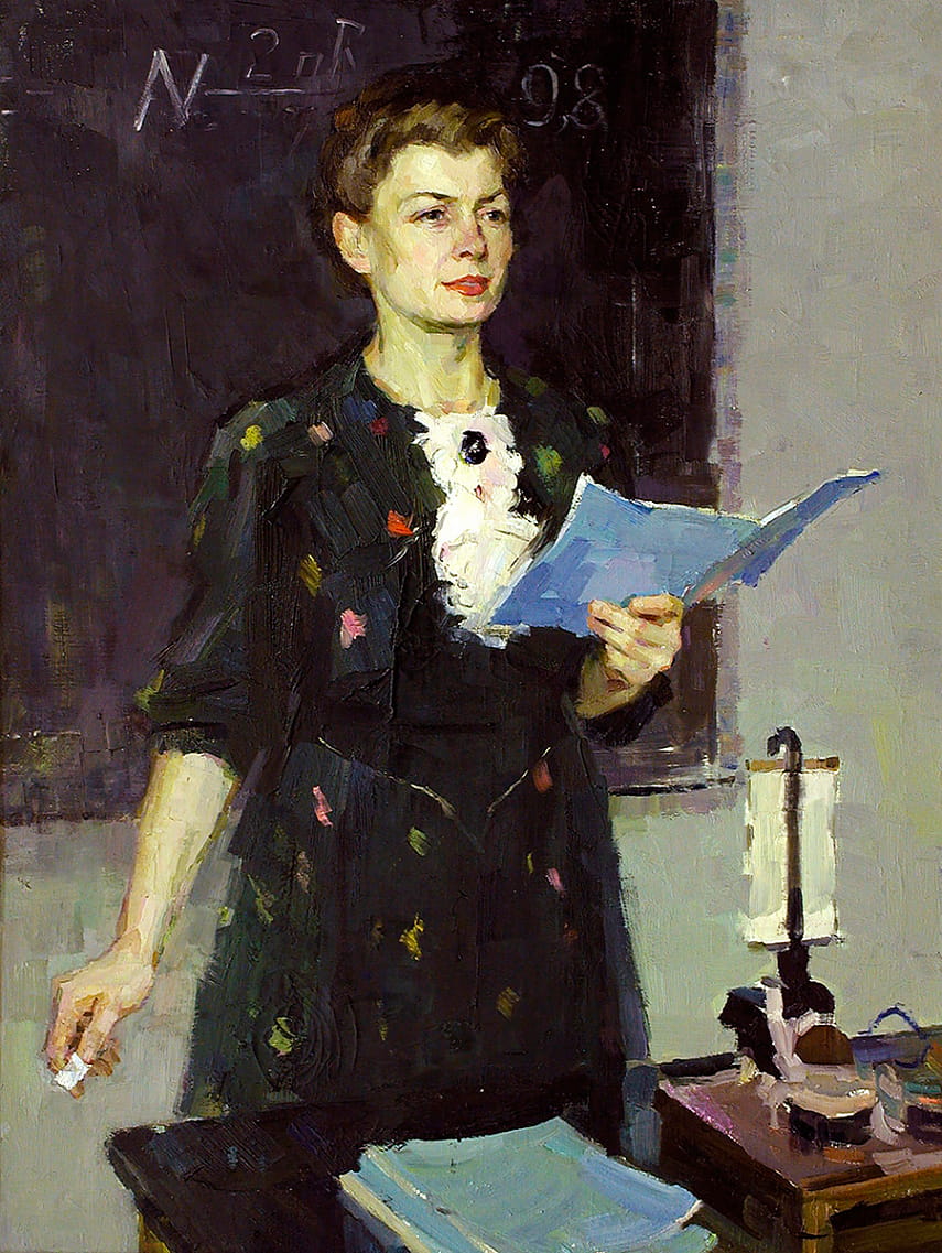 Михаил Лисовский  Портрет учительницы 1960
