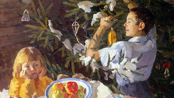 Дунчев Сергей Яковлевич. Под Новый год. 1951