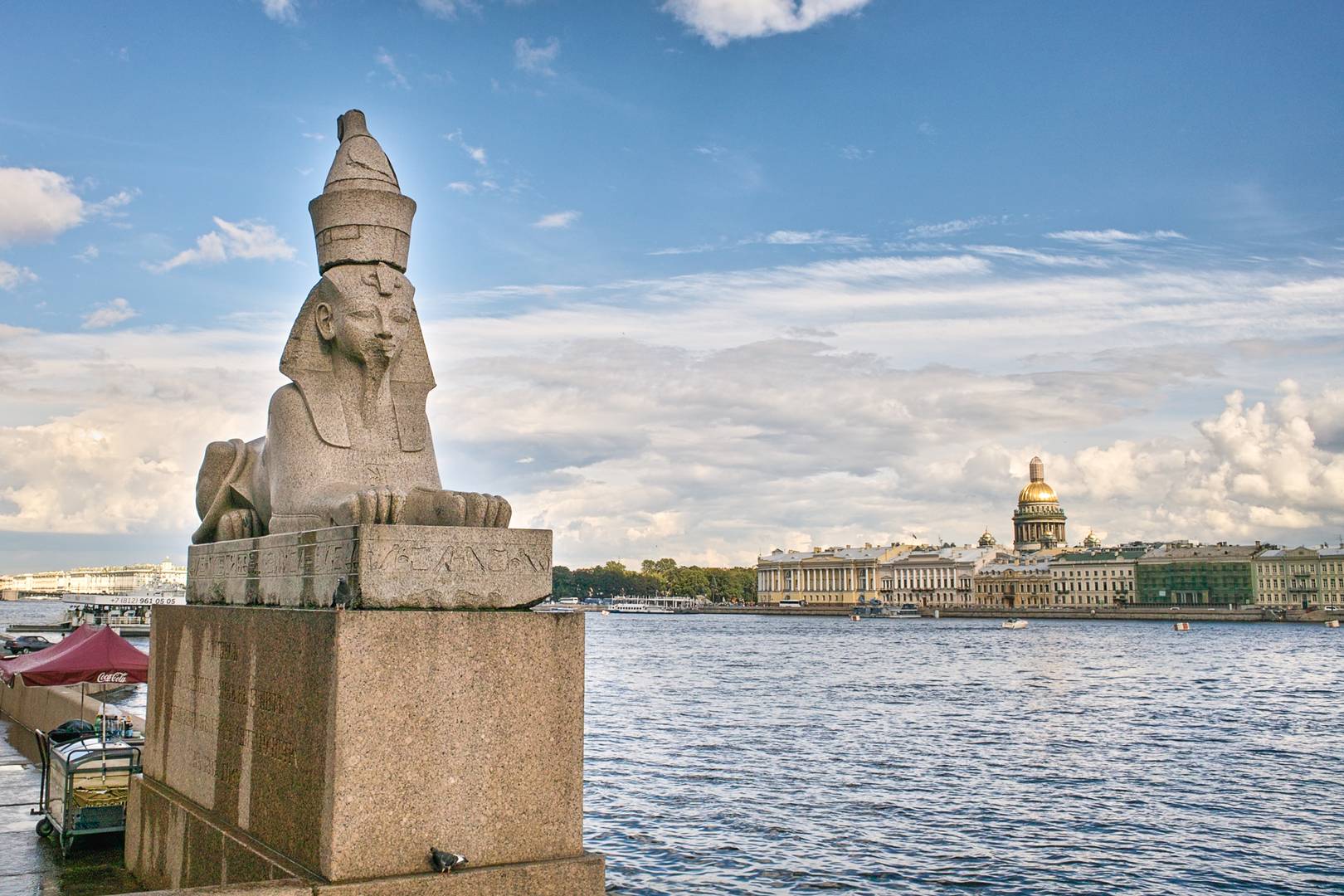 Сфинкс. Большая Нева. Санкт-Петербург.