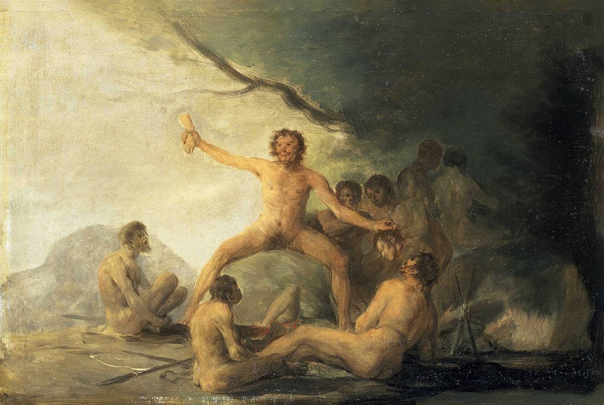 Франсиско Гойя. Каннибалы созерцают человеческие останки 1800–1808