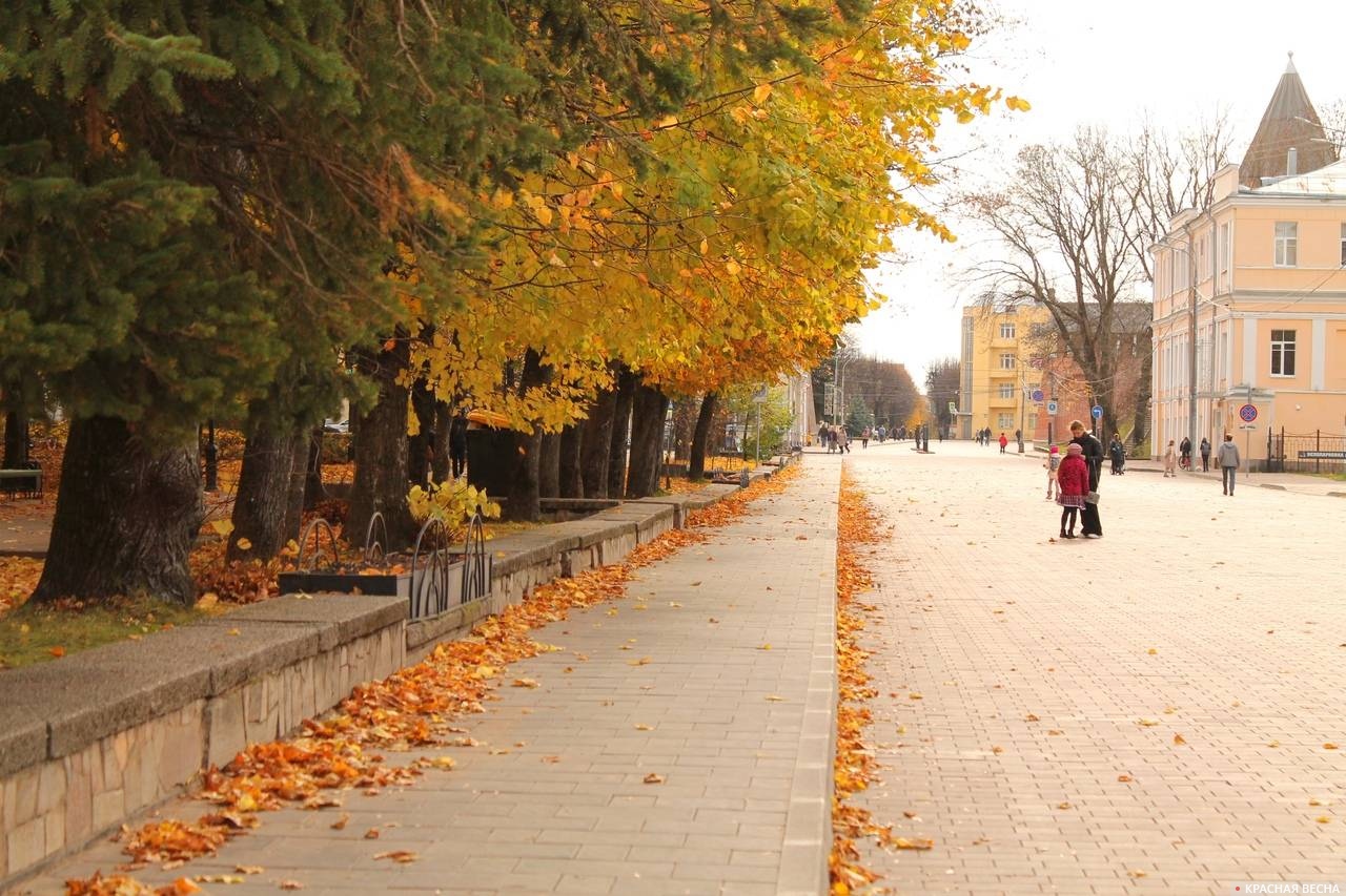 Улица Октябрьской Революции. Смоленск. Осень