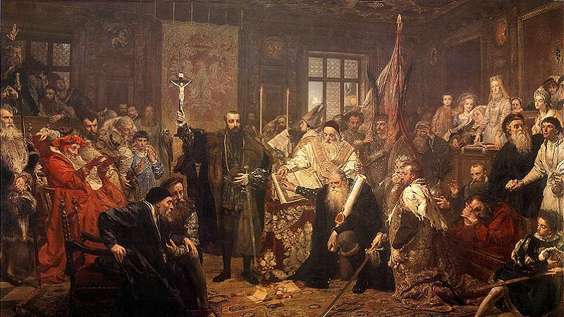 Ян Матейко. Люблинская уния. 1869